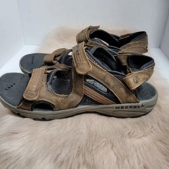 Merrell Men's Cambrian Strap Dark Earth Hiking Sandals Size 9