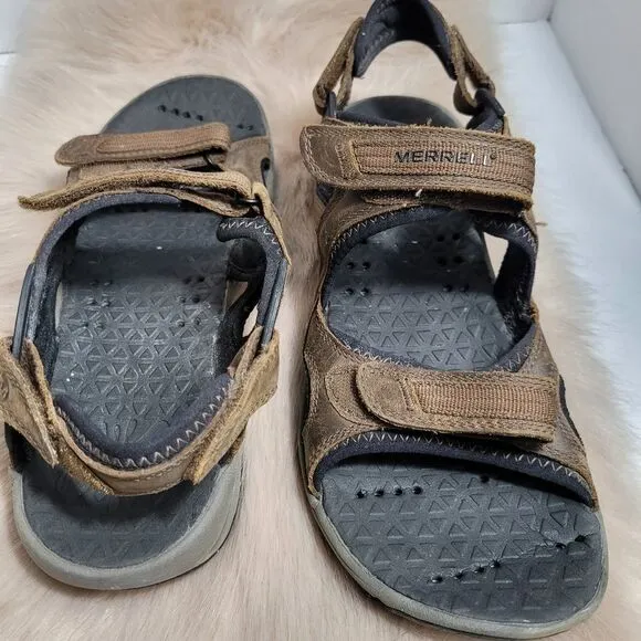 Merrell Men's Cambrian Strap Dark Earth Hiking Sandals Size 9