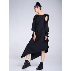 METAMORPHOZA Extravagant Shirt Dress In Black size Small New with tags