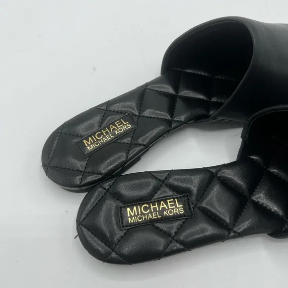 Michael Kors Renee Flex Black Women’s Slides Sandals Size 7