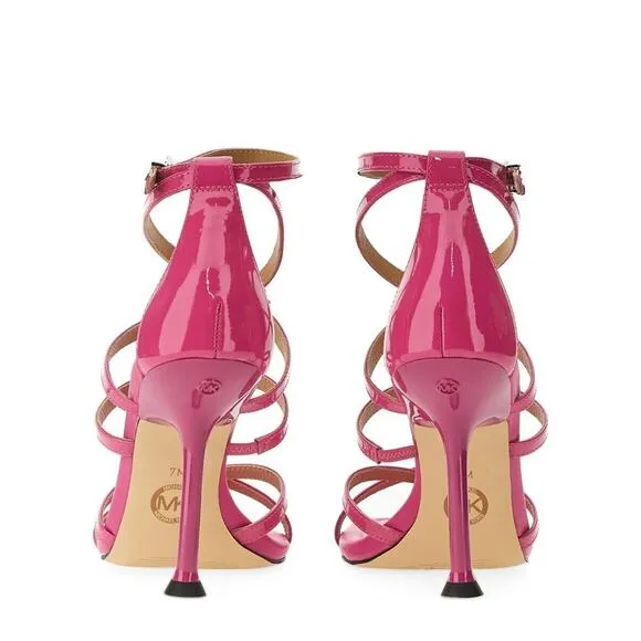 Michael Kors Women's Adjustable Ankle Strap Dress Sandal, Pink Size 5M