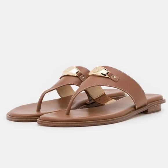 MICHAEL  KorsTilly Thong Sandal Color: Luggage$140 women size 7.5  NEW