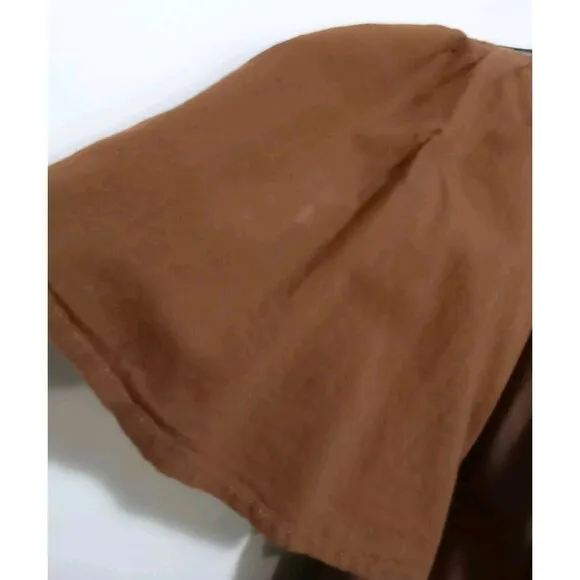 Millie Resort &amp; Travel Juliette Dress Midi Pockets Camel Brown Sz XS Casual