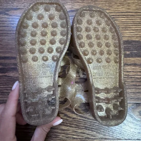Mini Melissa Possession glitter jelly sandals