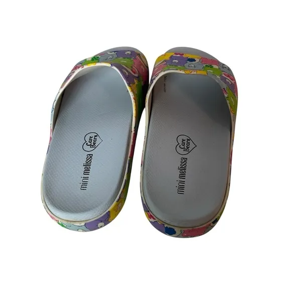 Mini Melissa X Care Bears Cloud Beach Slide Kids Girls US Size 4 Sandals