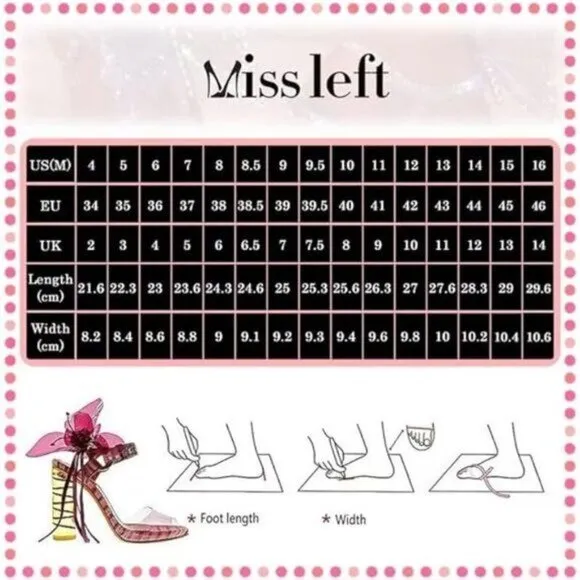 Miss Left Floral Wedge Heel Slingback Platform Closed Toe Elastic Strap Pumps