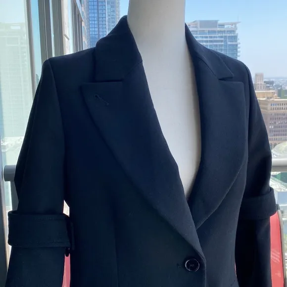 MM6 Maison Margiela Blazer  Removable Armband in Virgin Wool Blend