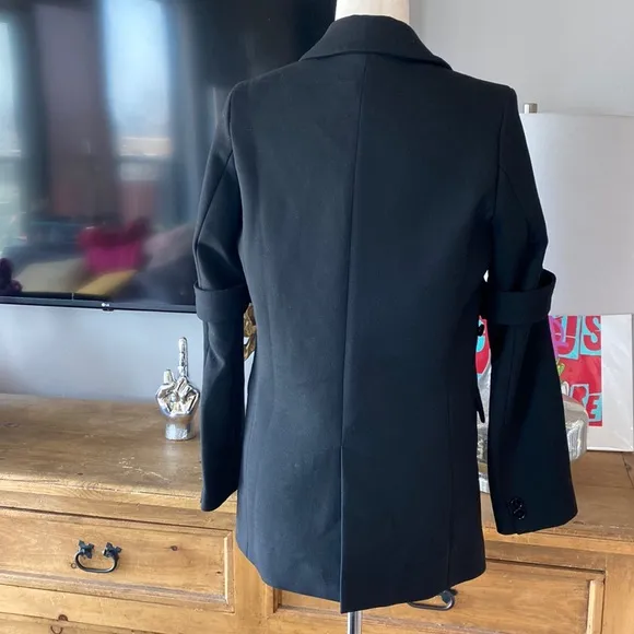 MM6 Maison Margiela Blazer  Removable Armband in Virgin Wool Blend