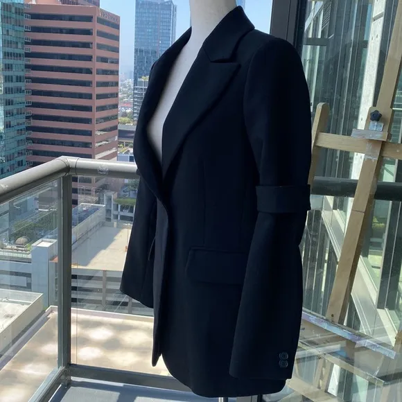 MM6 Maison Margiela Blazer  Removable Armband in Virgin Wool Blend