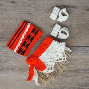 Moana baby girl crochet costume