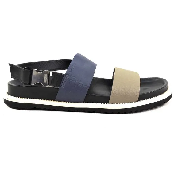 MOSCHINO 🇮🇹 MEN'S SOFT LEATHER COMFORT FLAT SUMMER SANDALS