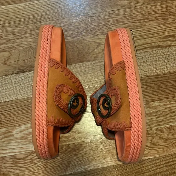 MOU Fruit Punch Slide Sandals Size 40 EU or 9.5 US NIB
