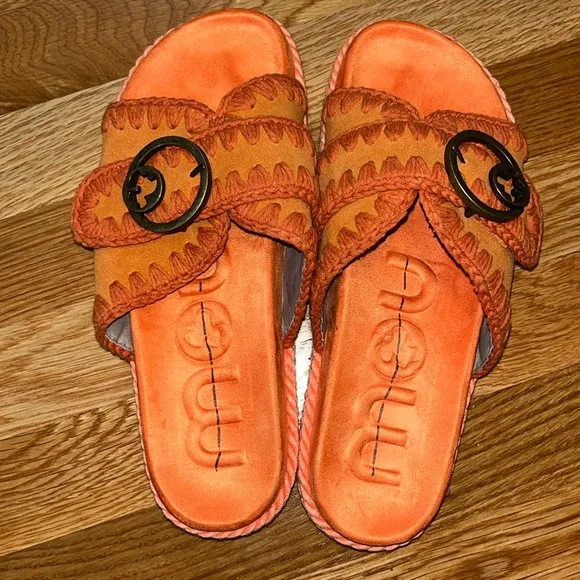 MOU Fruit Punch Slide Sandals Size 40 EU or 9.5 US NIB
