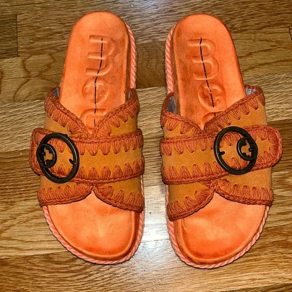 MOU Fruit Punch Slide Sandals Size 40 EU or 9.5 US NIB