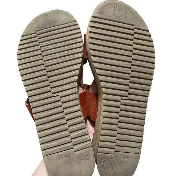Musse &amp; Cloud Slip On Sandals Burnt Orange Size 40 or 9.5 US