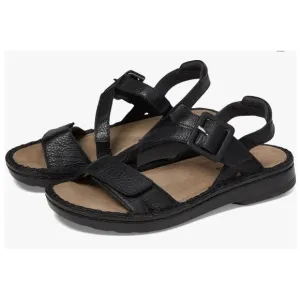 Naot Castelo Sandals Black Soft Leather Size 9 US 40 EU NIB Lightweight Comfy