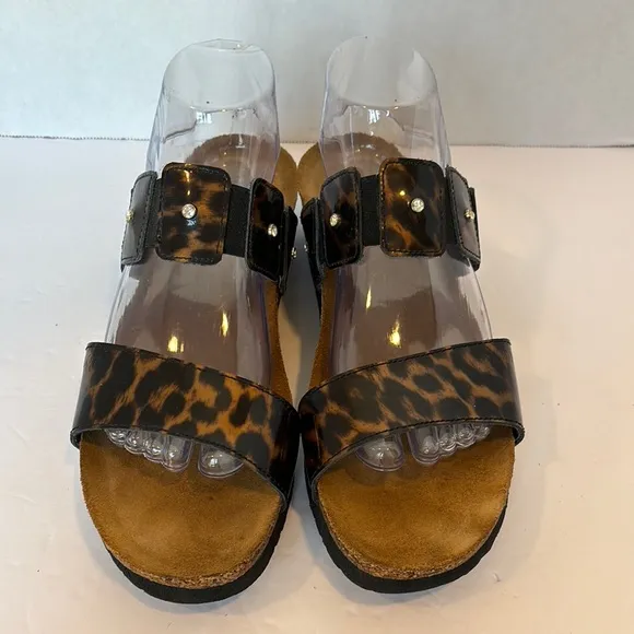 NAOT Leopard Print Women's Sandals in Size 42