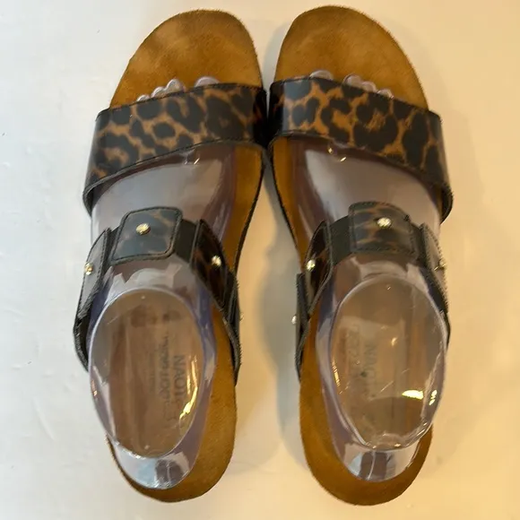 NAOT Leopard Print Women's Sandals in Size 42