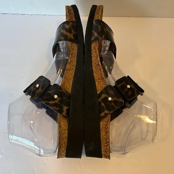 NAOT Leopard Print Women's Sandals in Size 42