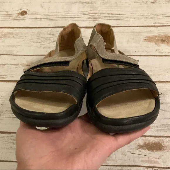 NAOT Papaki Black/Speck Beige NNM Polar Sandals 41/10-10.5