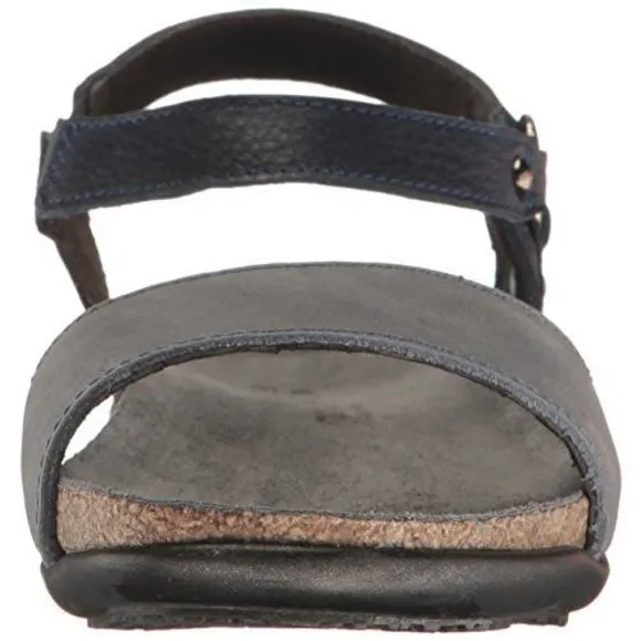 NAOT WOMEN'S SABRINA SANDAL VINTAGE SLATE LTHR/INK LTHR 10-10.5 M US