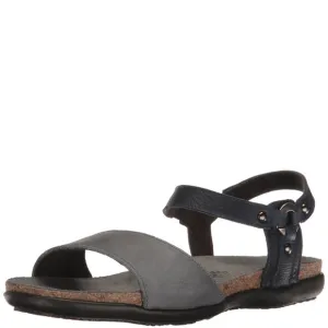 NAOT WOMEN'S SABRINA SANDAL VINTAGE SLATE LTHR/INK LTHR 10-10.5 M US
