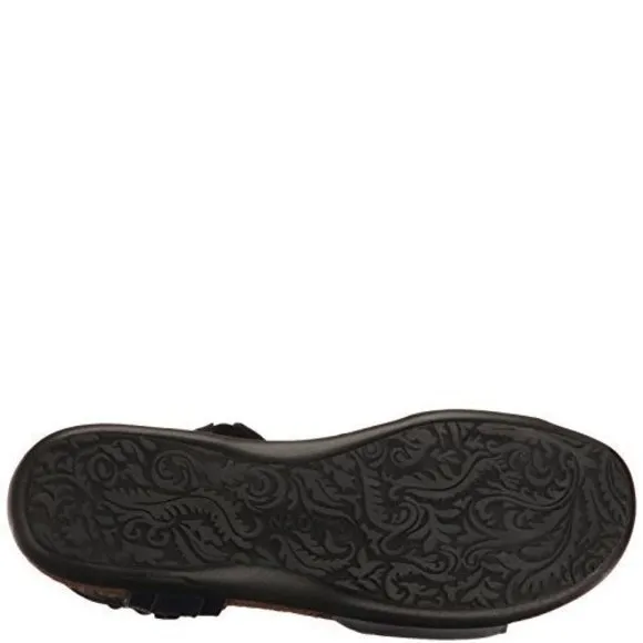 NAOT WOMEN'S SABRINA SANDAL VINTAGE SLATE LTHR/INK LTHR 10-10.5 M US