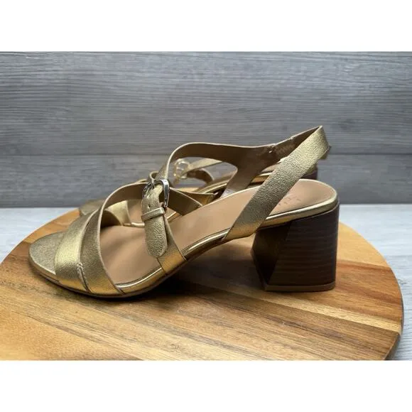 Naturalizer Veva Women's Sandals Gold Size 9W