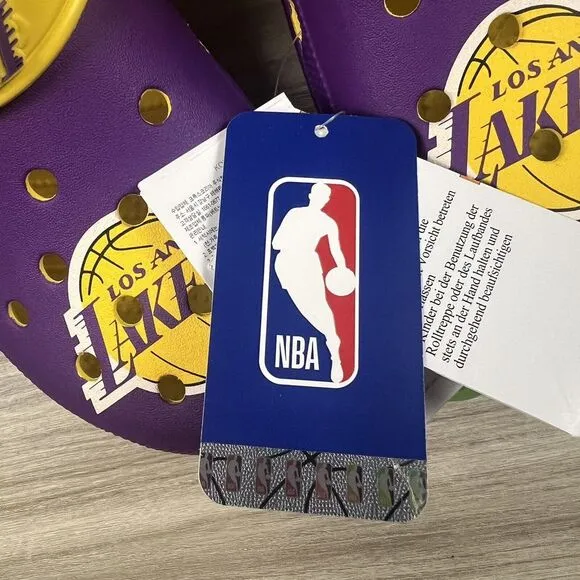 NBA Los Angeles Lakers Classic Clogs Men's Size‎ 10/ Women's Size 12 Crocs