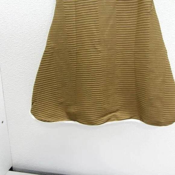 NEW ACACIA Womens Alma Piped Double Ribbed Tennis Dress Size S Bear Green