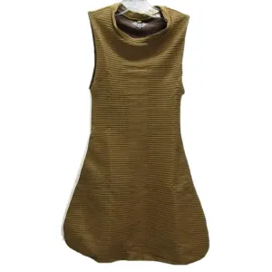 NEW ACACIA Womens Alma Piped Double Ribbed Tennis Dress Size S Bear Green