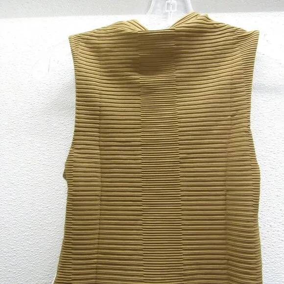 NEW ACACIA Womens Alma Piped Double Ribbed Tennis Dress Size S Bear Green