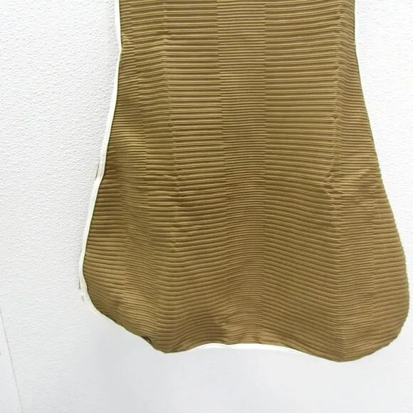 NEW ACACIA Womens Alma Piped Double Ribbed Tennis Dress Size S Bear Green