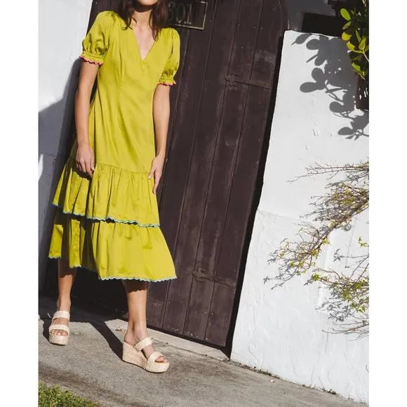 NEW ALDEN ADAIR riley dress in grass