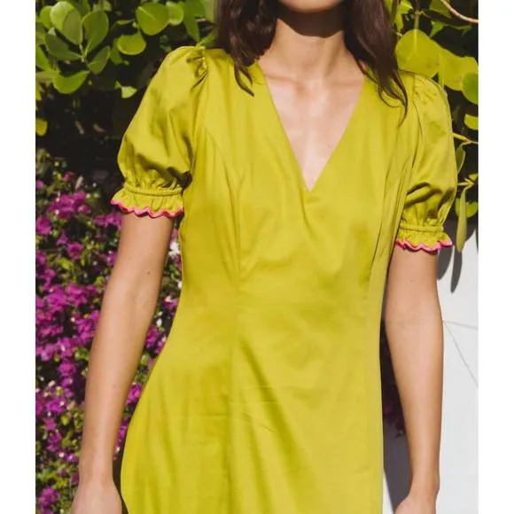 NEW ALDEN ADAIR riley dress in grass
