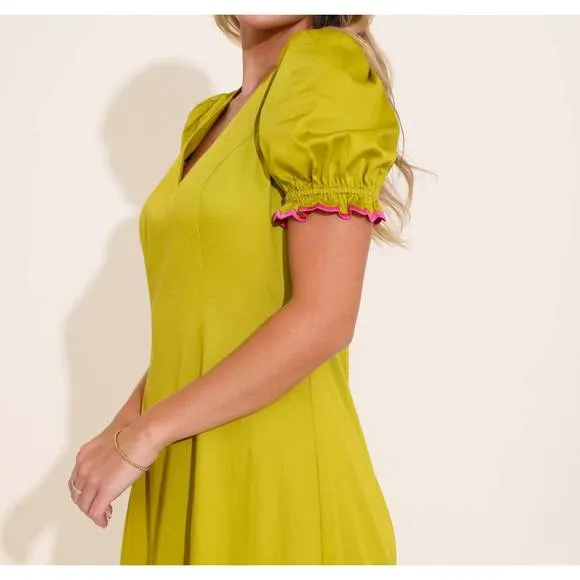 NEW ALDEN ADAIR riley dress in grass