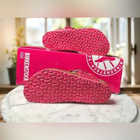 NEW • Birkenstock • Gizeh Magic Snake Pink Slip-on Sandals EU 30