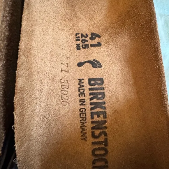 NEW Birkenstock Madrid Metallic Black Sandals Womens Size US 10/ EU41