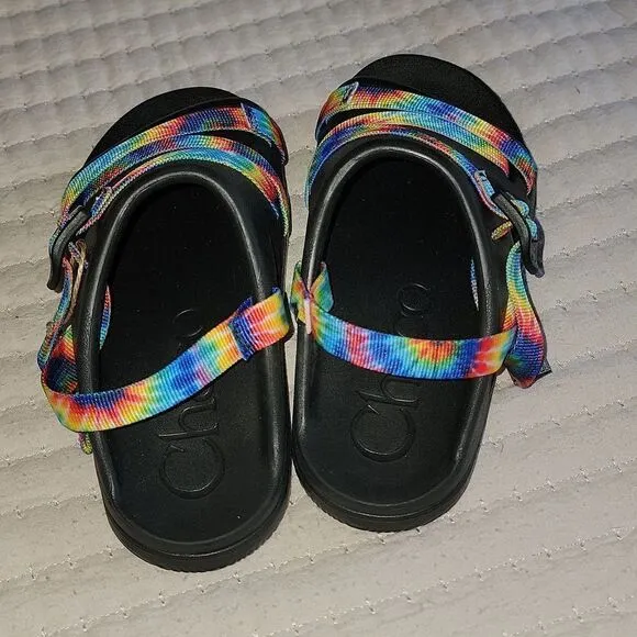 New Chaco Chillos Tie Dye Adjustable Strap Performance Sport Sandals Size Kids 2