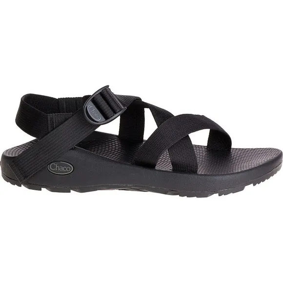 New CHACO MEN'S Size 11 Z/1 CLASSIC Adjustable All Black Hiking SANDALS