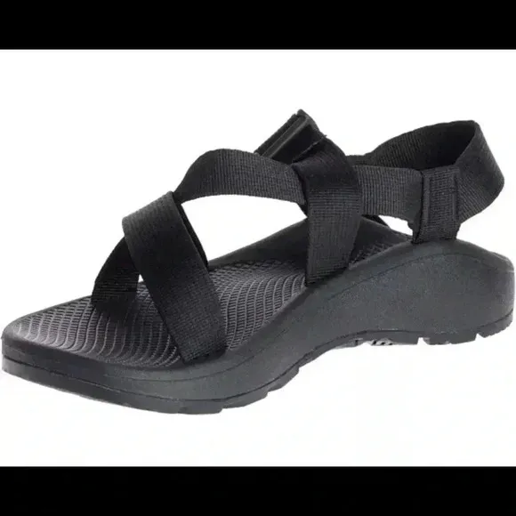 “New” Chaco Men's Z/Cloud Sandal - Solid Black - Size 12 (J105593) Hiking