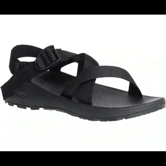 “New” Chaco Men's Z/Cloud Sandal - Solid Black - Size 12 (J105593) Hiking