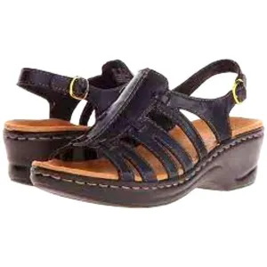 New Clarks Women's Lexi Marigold Low Heel Strappy Sandals 5.5 Black