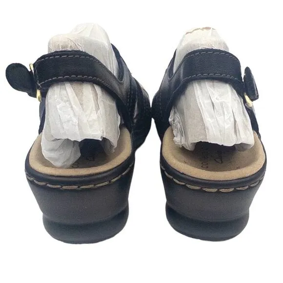 New Clarks Women's Lexi Marigold Low Heel Strappy Sandals 5.5 Black
