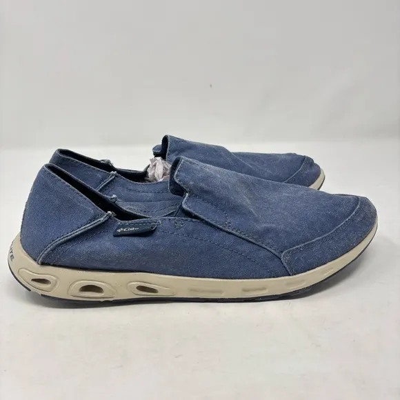 New Columbia Bahama Vent Slip On Blue Boat Shoe Size 9