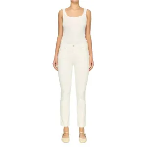 NEW DL1961 - WOMEN'S mara straight mid rise instasculpt ankle jean in white