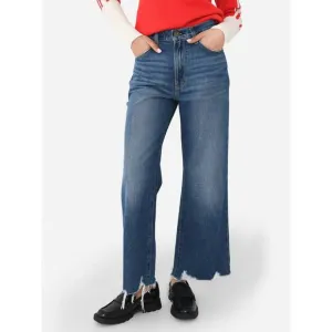 NEW FRAME women's relaxed straight jeans in beluga modern chew