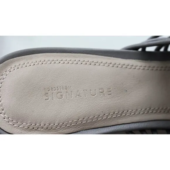 New in Box - Nordstrom Signature “Leandra” Knotted Slide Sandal in Size 8