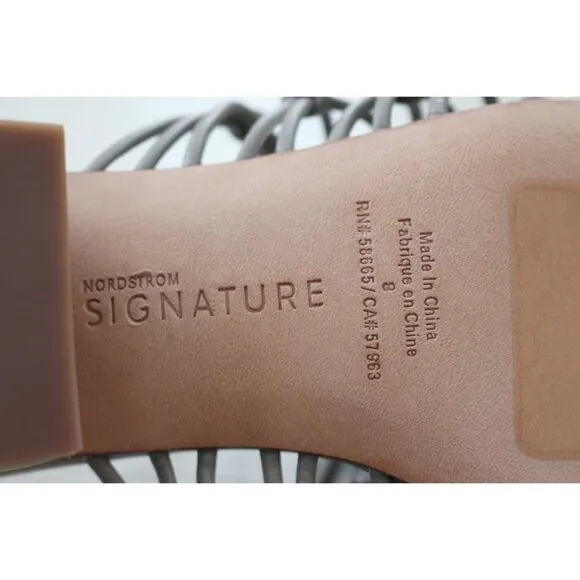New in Box - Nordstrom Signature “Leandra” Knotted Slide Sandal in Size 8