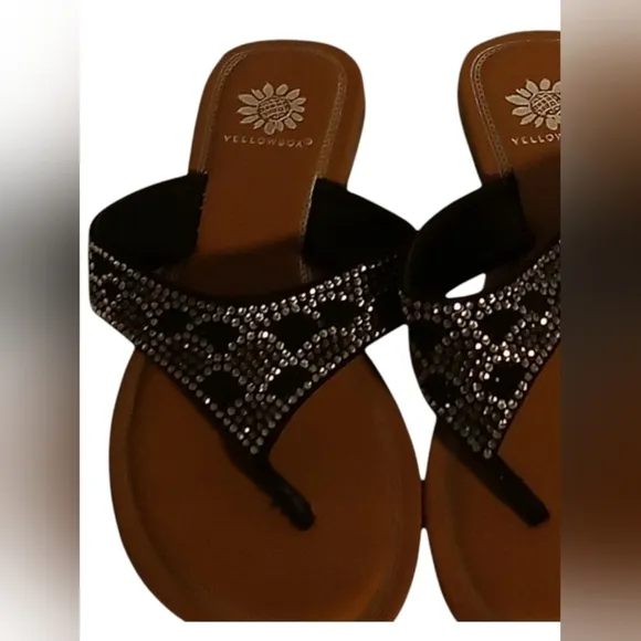 New in Box, YellowBox Sandals with Leather Insoles, Non-Slip Bottoms, Si…